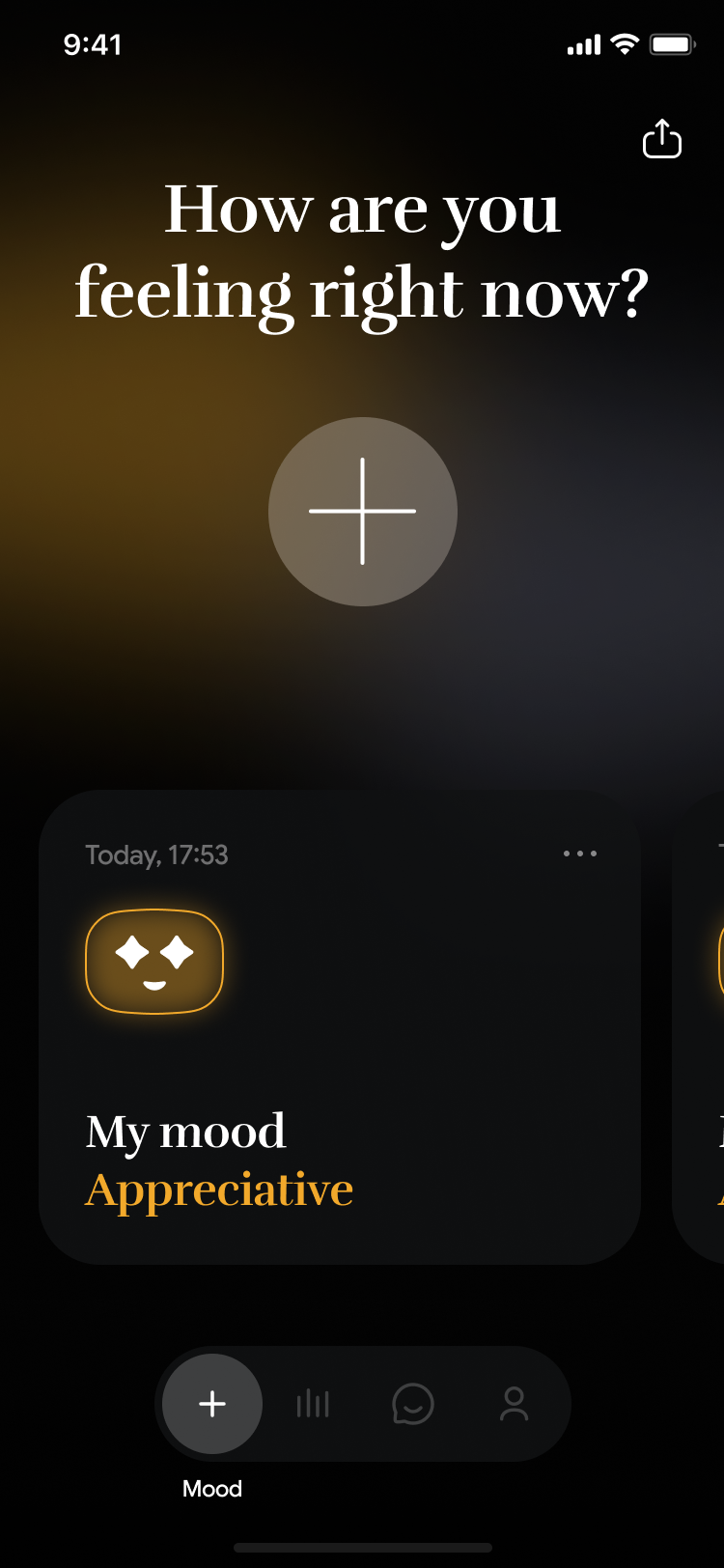Kanjō app — How are you feeling right now?